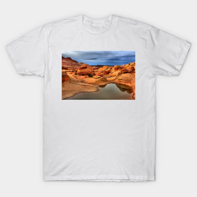 Pools And Petrified Sand Dunes T-Shirt by AdamJewell